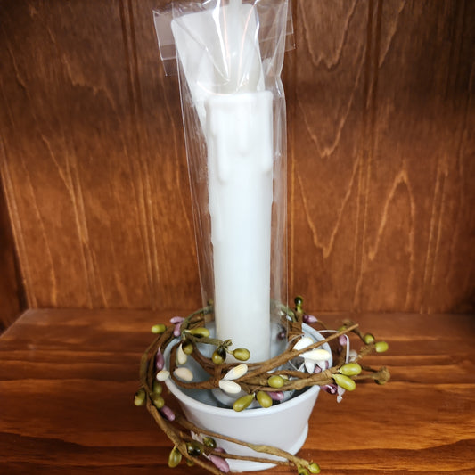 timer candle-white : 7"