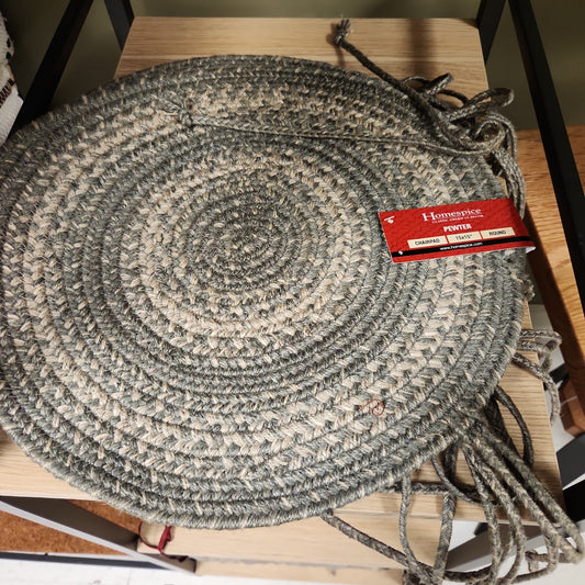 braided chairpad-assorted : 15" round